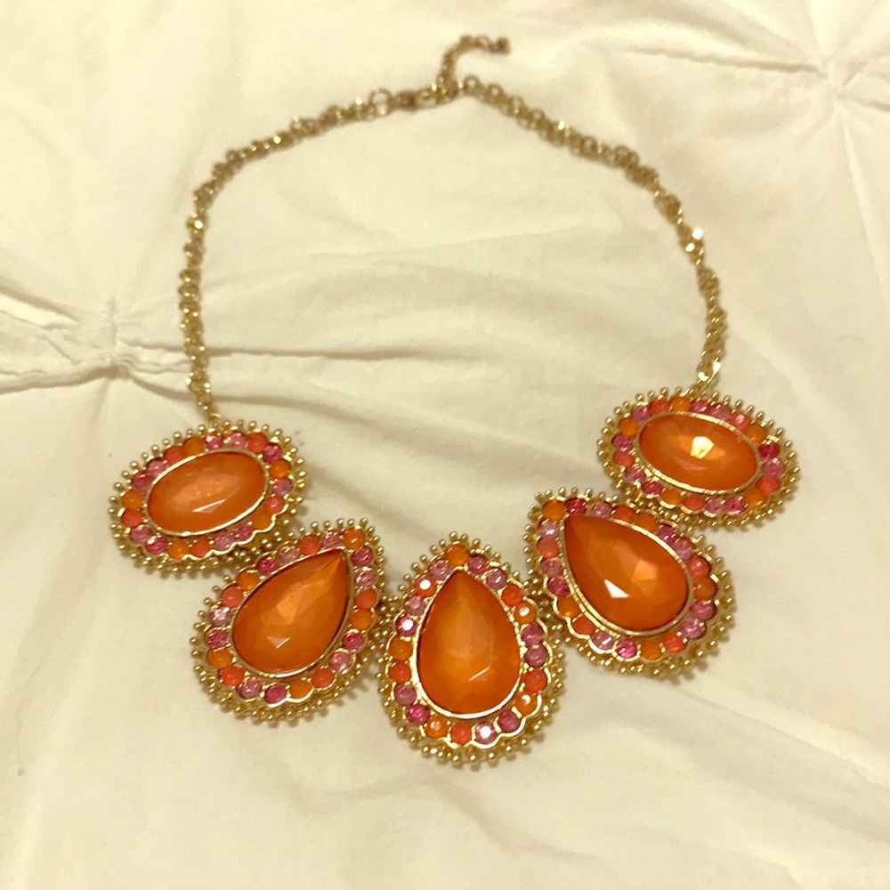 Chunky statement necklace.